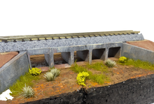 Load image into Gallery viewer, N Scale Concrete Culvert Bridge Kit