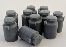 Load image into Gallery viewer, 7mm O scale Milk Churns x 10