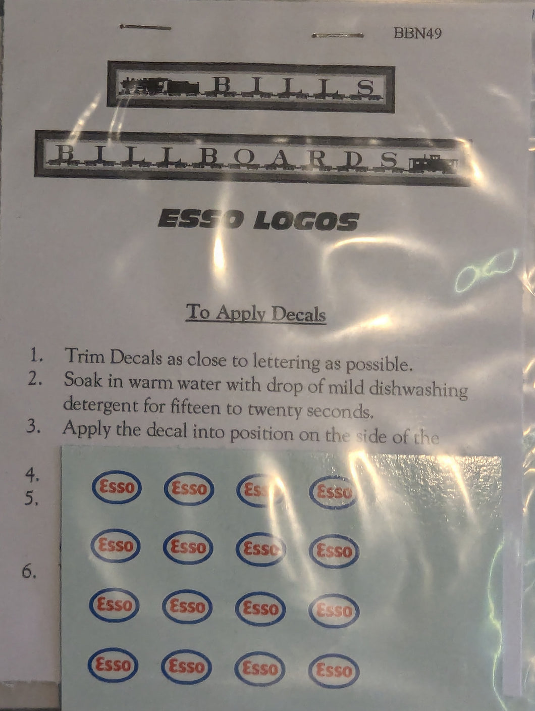 Esso Logos - N Scale