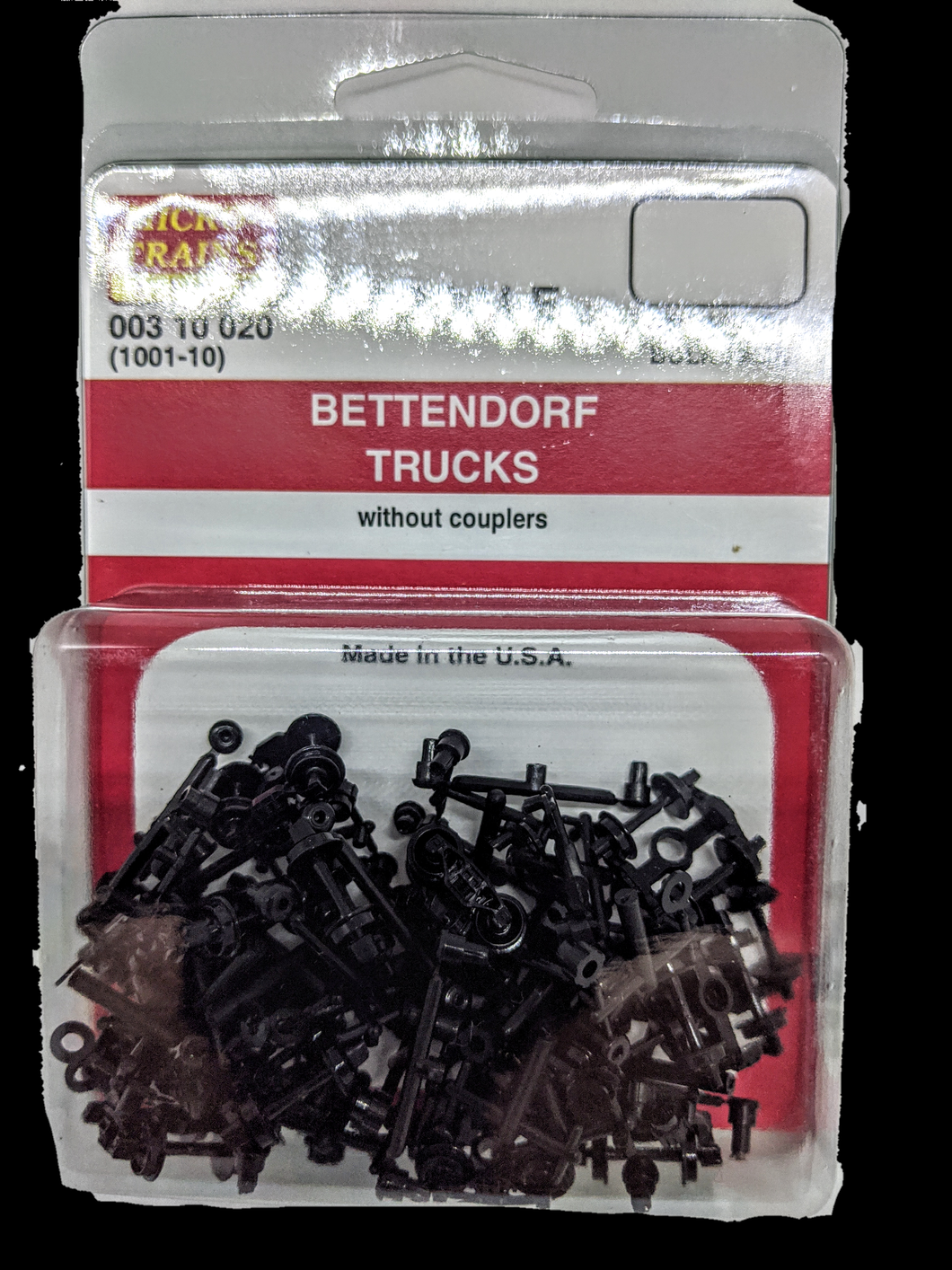 Micro-Trains bettendorf bogie bulk pack (no cplrs) (1001-10)