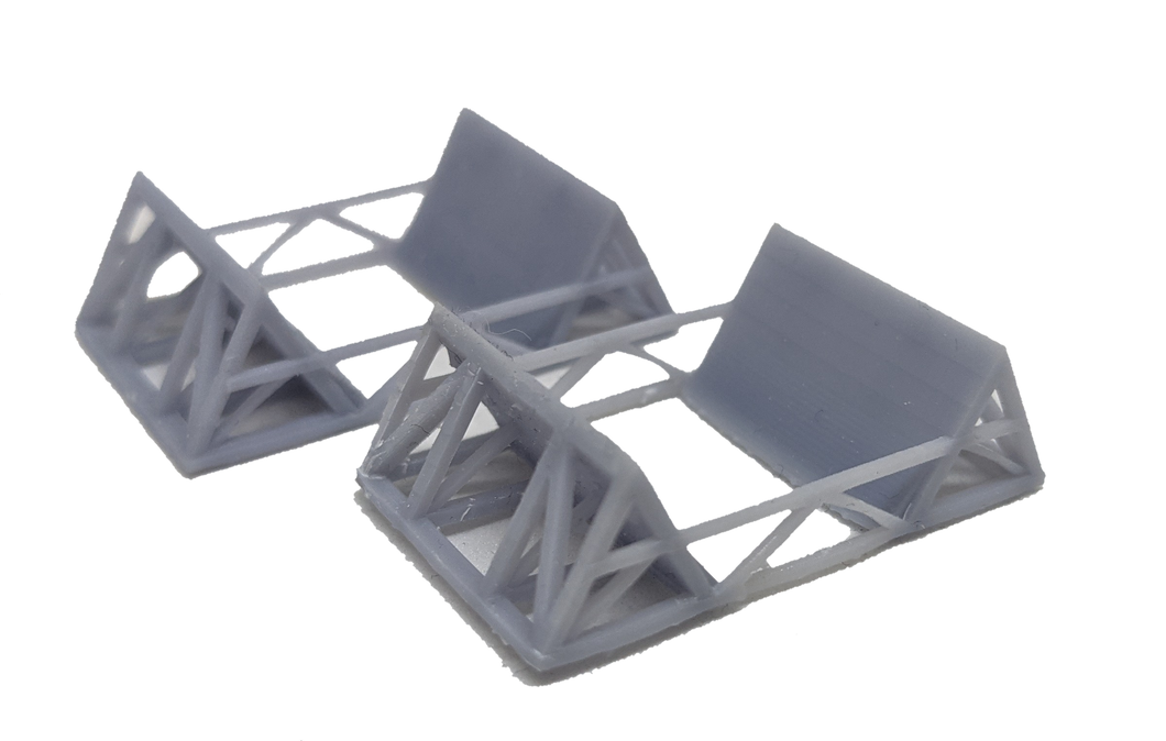 Coil Steel Cradles x 2 - HO Scale