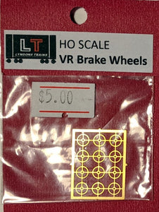 VR 4 spoke etch brass brake wheels