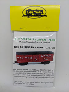 SAR CALTEX M Van Kit - N scale